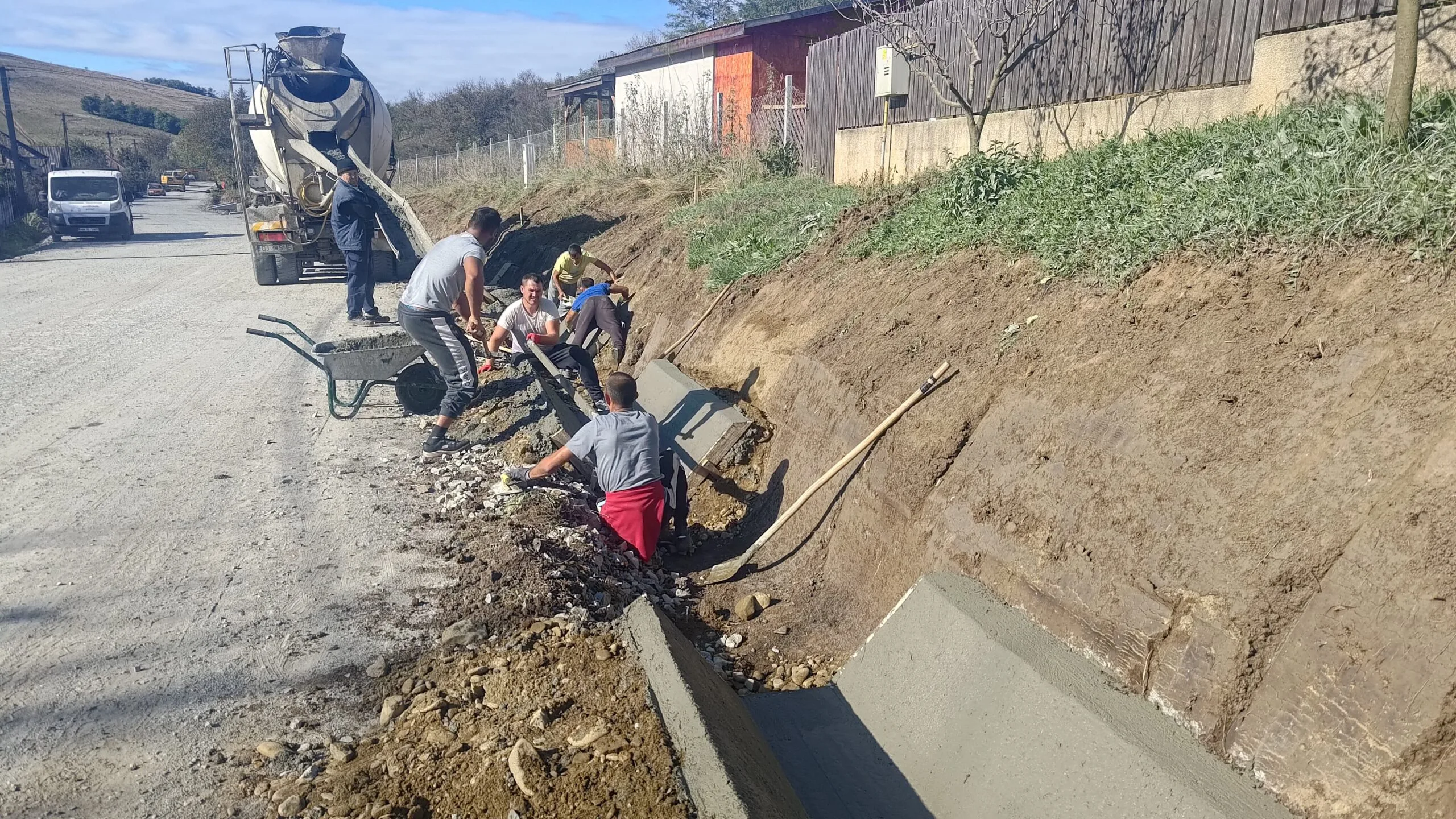 Trasare și verificare topografică pentru lucrări de canalizare în Zalău